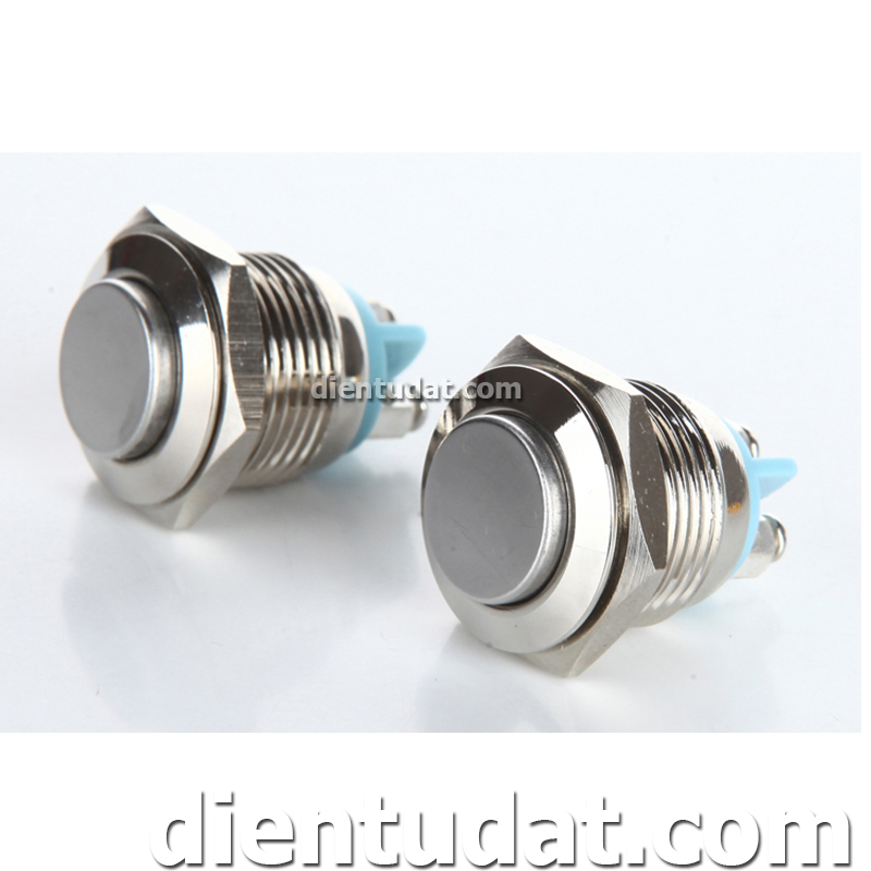 Nút Nhấn Reset Chống Nước 16mm - Trắng