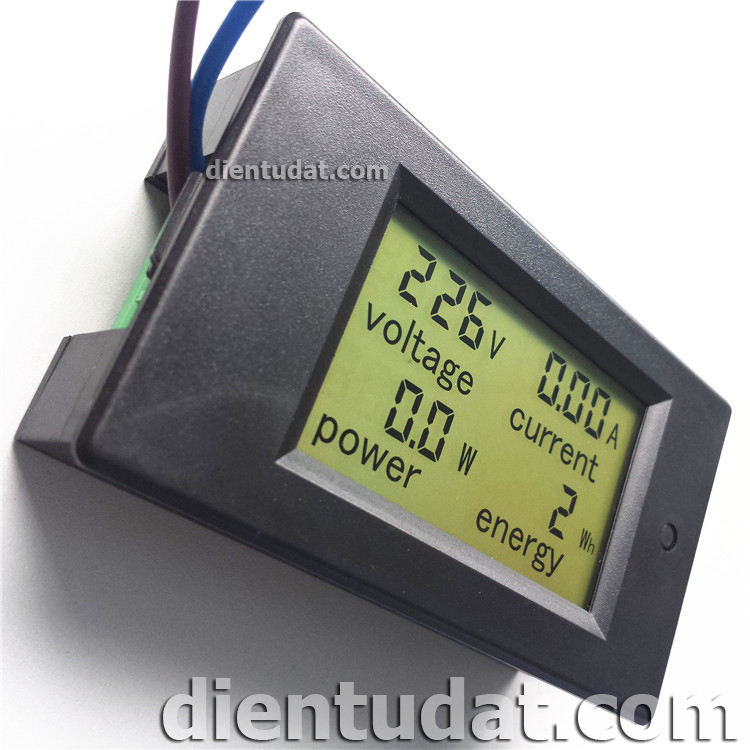 Bộ Đồng Hồ Đo Điện AC Đa Năng 100A PZEM-061 - Đóng Mở CT