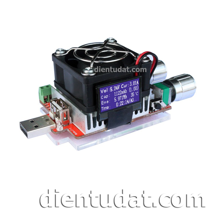 Mạch USB Tester Tải Giả Thông Minh Hiển Thị OLED - 35W
