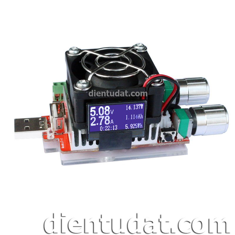 Mạch USB Tester Tải Giả Thông Minh Hiển Thị OLED - 35W