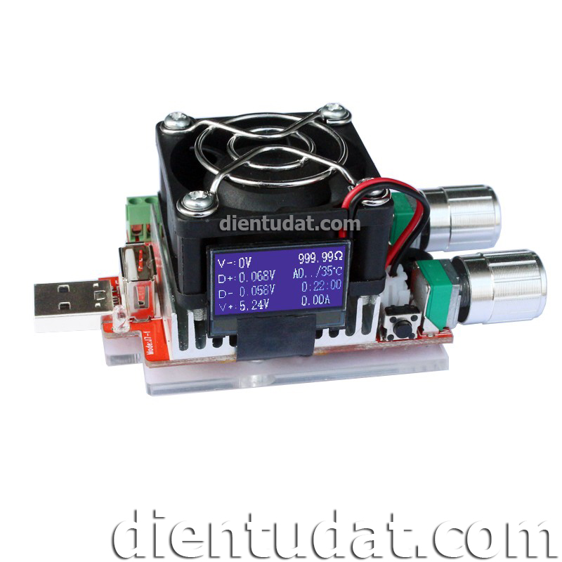 Mạch USB Tester Tải Giả Thông Minh Hiển Thị OLED - 35W