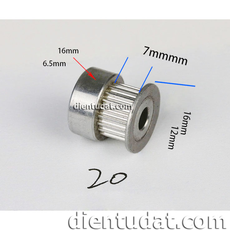 Bánh Răng Motor Pulley GT2 - 20 Răng 5mm