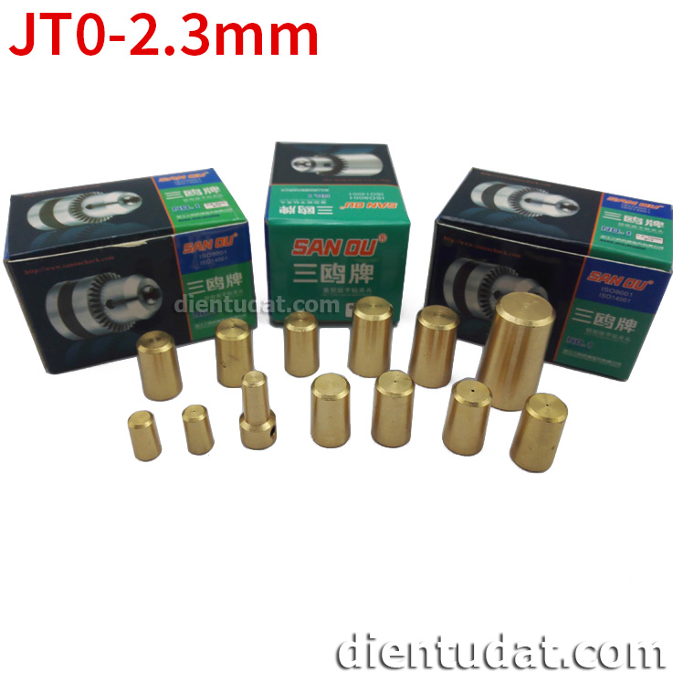 Đầu Đồng Chụp Khoan JT0 - 2.3mm