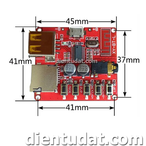 Mạch Giải Mã Âm Thanh Bluetooth 4.1 USB TF
