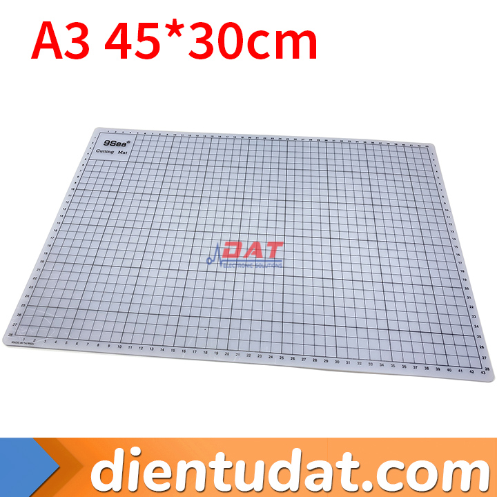 Bảng Lót Cắt 9SEA Cutting Mat Size A3 45x30cm Màu Xám