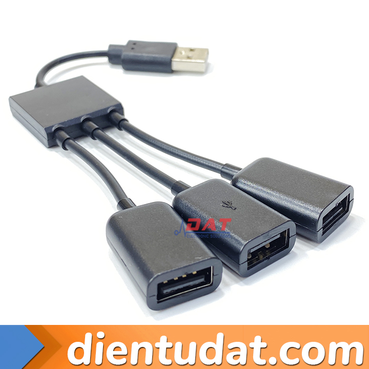 Bộ Chia HUB Mở Rộng Cổng USB 1 Ra 3 Cổng