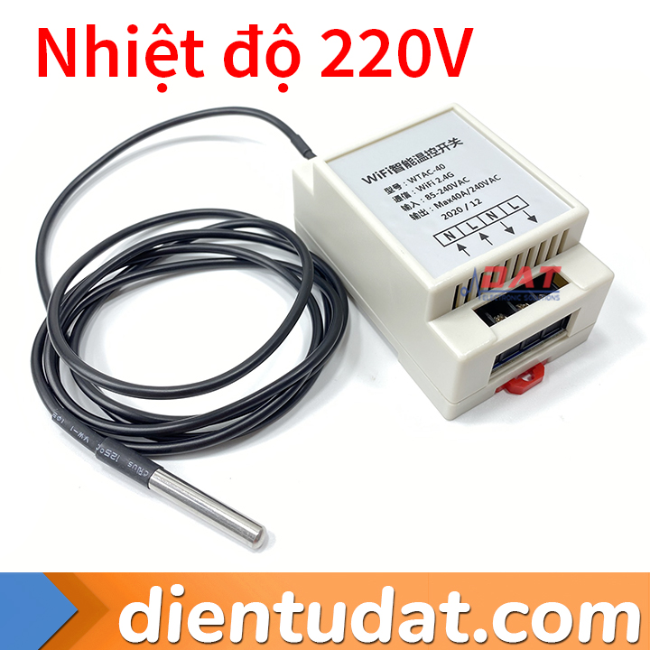 Bộ Kiểm Soát Nhiệt Độ Qua Wifi 220V WTAC-40A