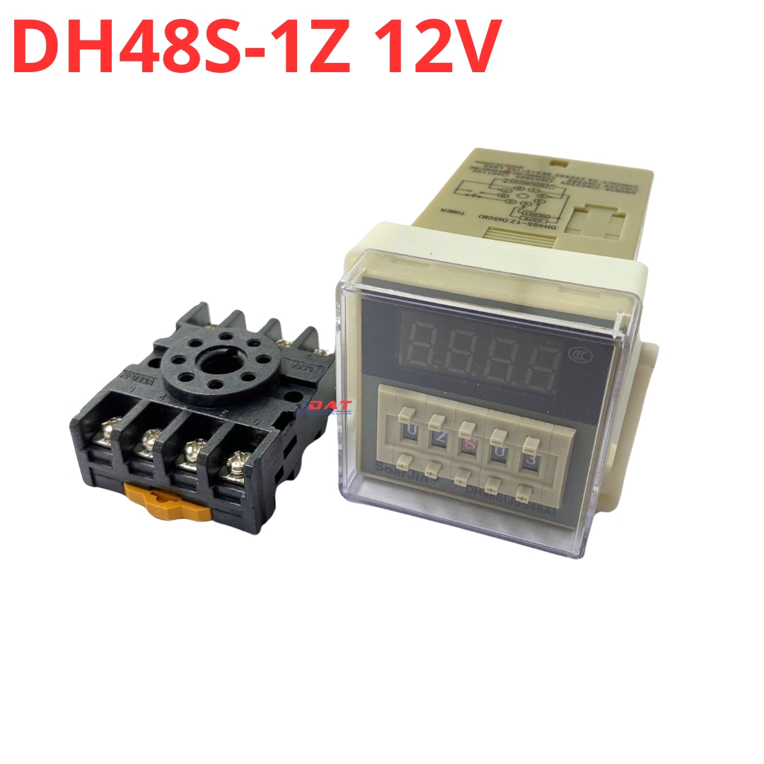 Bộ Timer Trễ Đóng 1 Công Tắc DH48S-1Z 12V