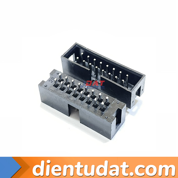 16 Way Header Box Header DC3-16P 2*8P 2.54mm Đực Thẳng | Điện Tử DAT