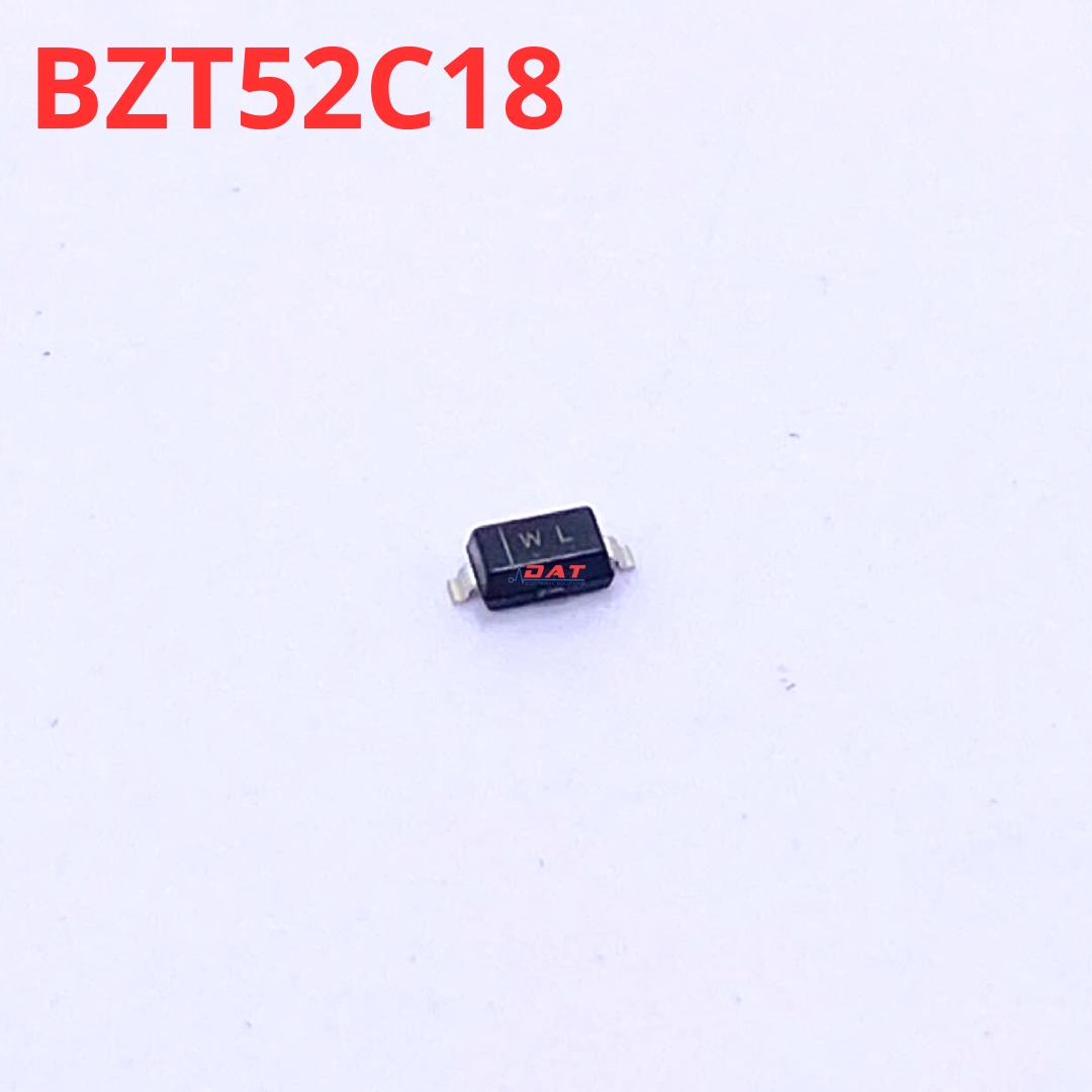 BZT52C18 SOD-123 Diode Zener 18V 350mW - Mã WL