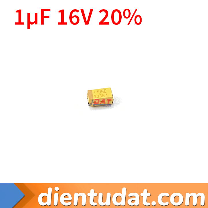 CAP TANT 1UF 16V 20% 1206
