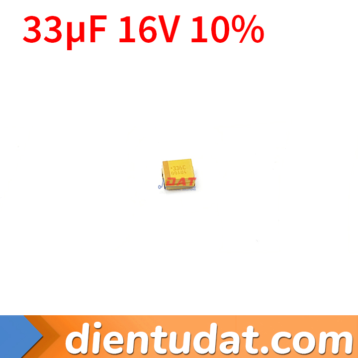 CAP TANT 33UF 16V 10% 1210