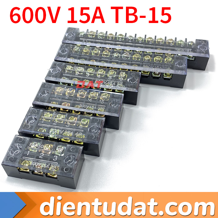 Cầu Nối Điện Terminal Block 600V 15A TB-15