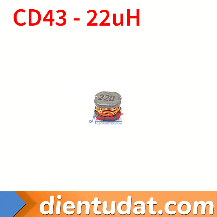 Cuộn Cảm SMD CD43 22uH 220 4.5*4*3.2mm