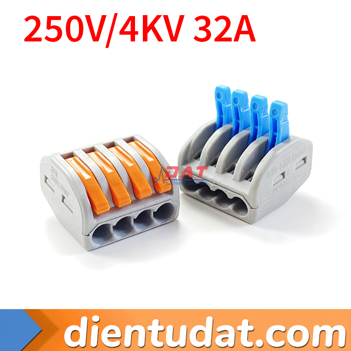 Cút Đầu Nối Dây Điện 4 Lỗ PCT-214