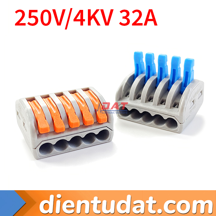 Cút Đầu Nối Dây Điện 5 Lỗ PCT-215