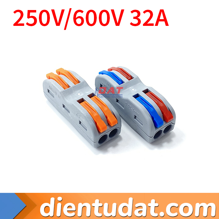 Cút Nối Dây Điện 2 Đầu Ra 2 Đầu - 32A 250V/4KV SPL-2