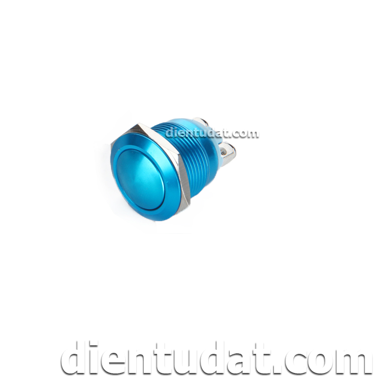 Nút Nhấn Reset Chống Nước 16mm - Xanh Dương