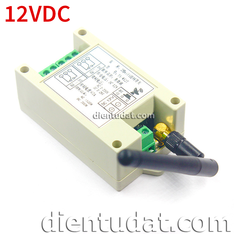 Mạch Điều Khiển 2 Relay Qua Wifi 12VDC - Dùng APP