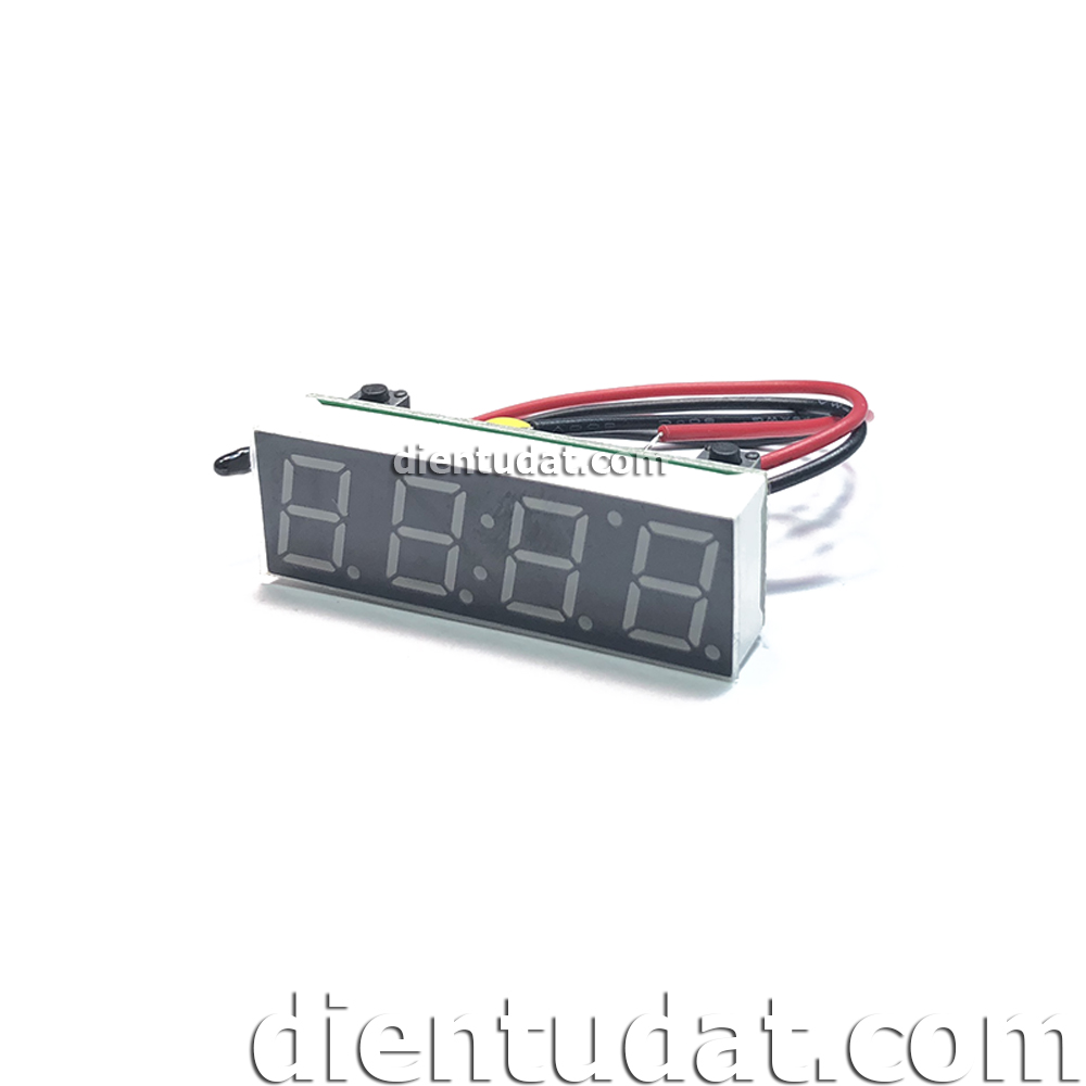 Đồng Hồ Thời Gian Thực - Nhiệt Độ - Vôn Kế - Green