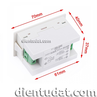 Đồng Hồ Đo Dòng - Áp DC Hiển Thị LCD 50A V2