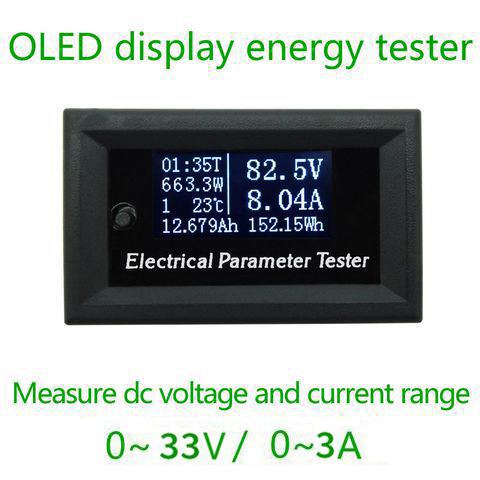 Đồng Hồ Đo DC Hiển Thị OLED - 33V/ 3A