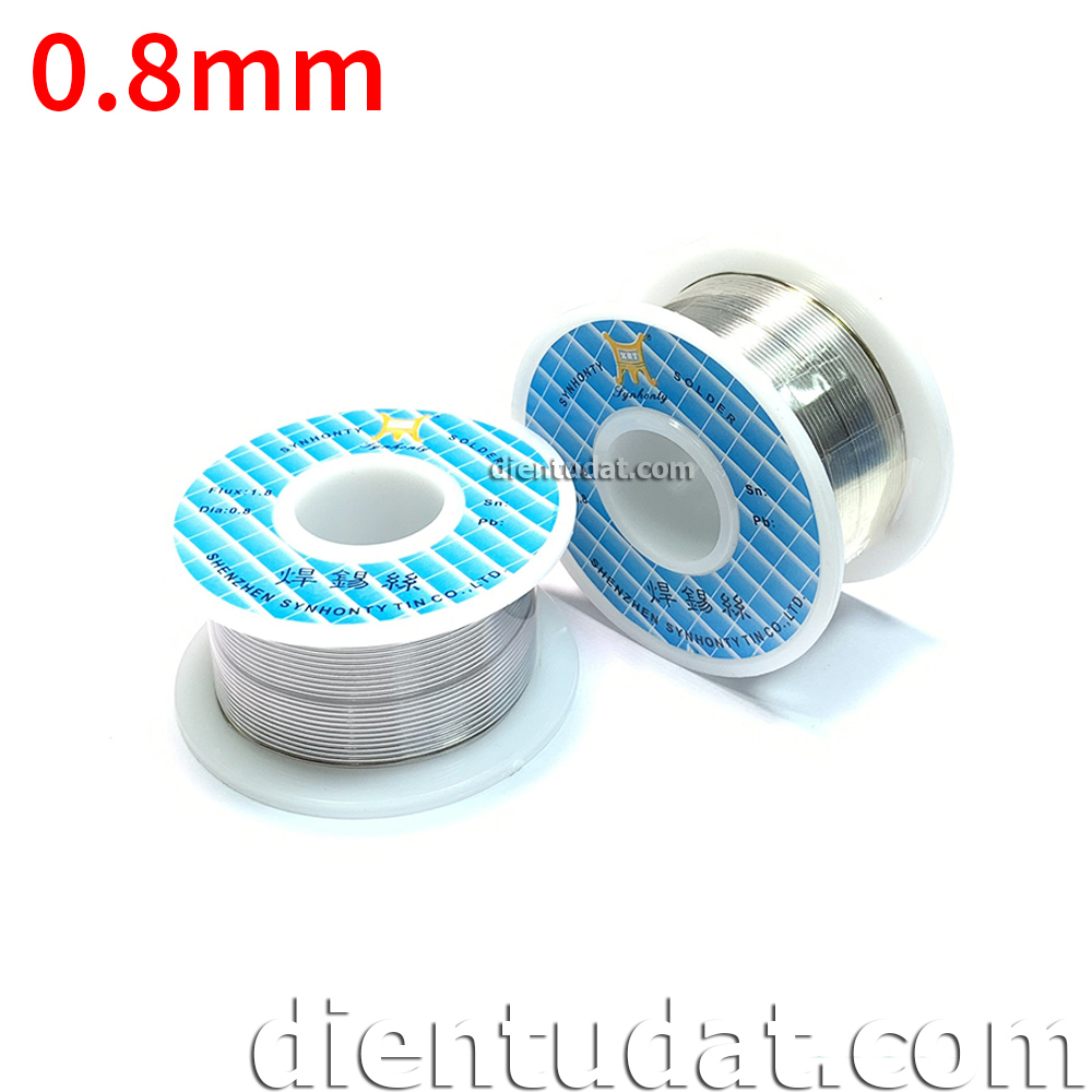 Cuộn Chì Hàn SN63 0.8mm 50g Có Lõi Nhựa Thông