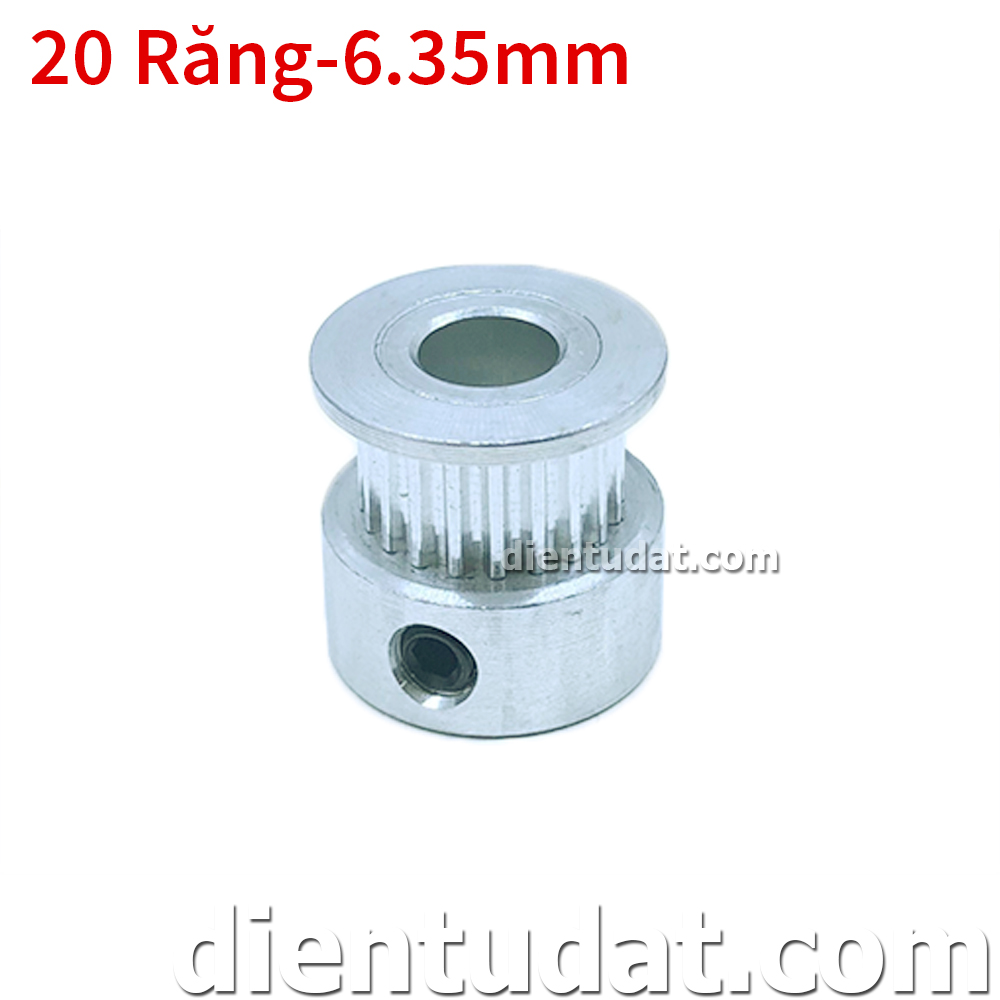 Bánh Răng Motor Pulley GT2 - 20 Răng 6.35mm