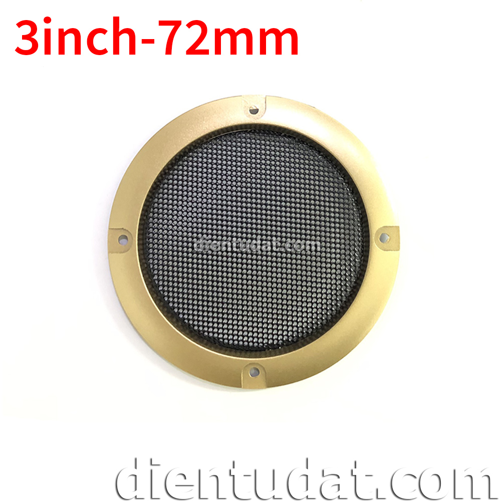Khung Lưới Bảo Vệ Loa Vàng 72mm - 3inch