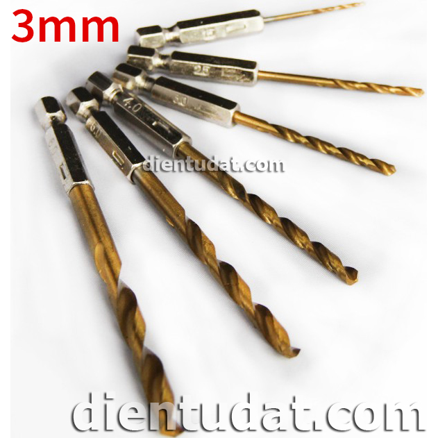 Mũi Khoan 3.0mm Trục Lục Giác 6.35mm - 1 Cái