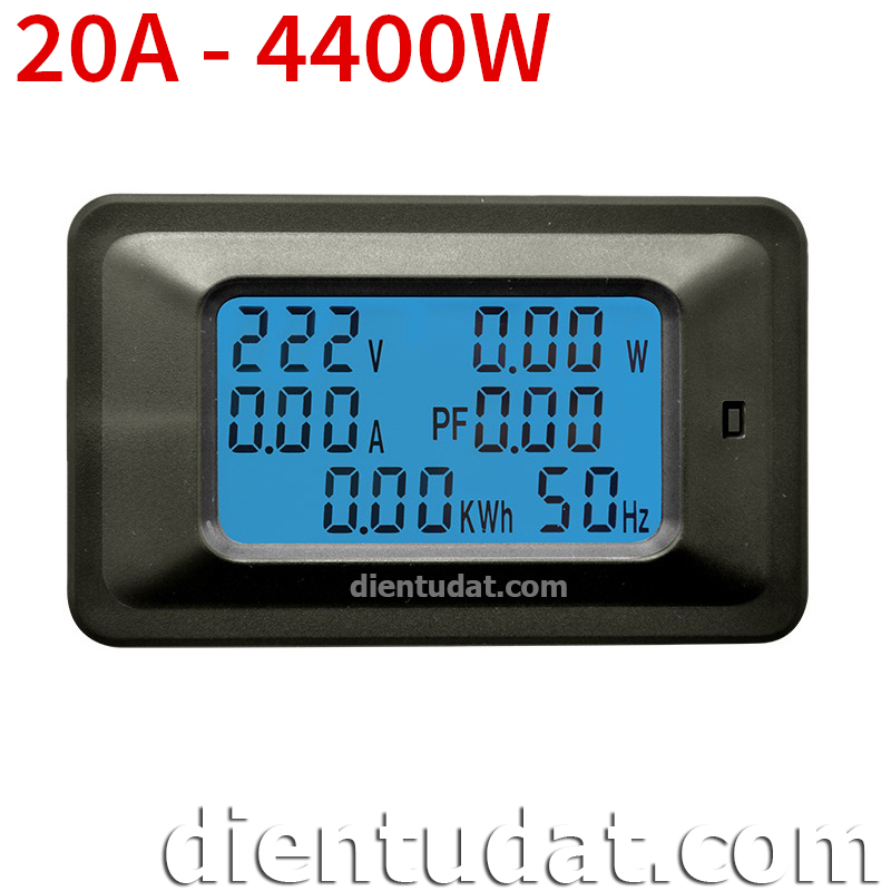 Đồng Hồ Đo AC Đa Năng Hiển Thị 6 Giá Trị Đo 20A - 4400W