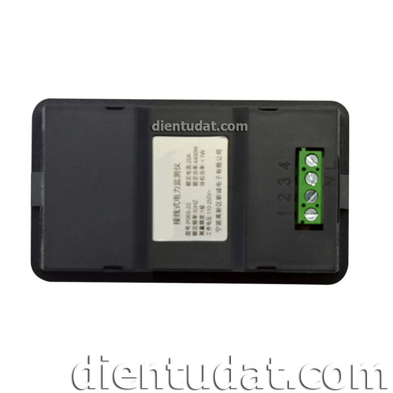 Đồng Hồ Đo AC Đa Năng Hiển Thị 6 Giá Trị Đo 20A - 4400W