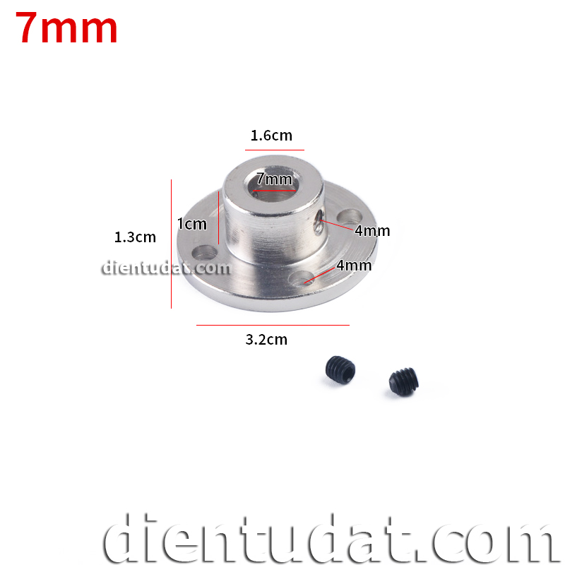 Khớp Nối Mặt Bích Kim Loại 7mm