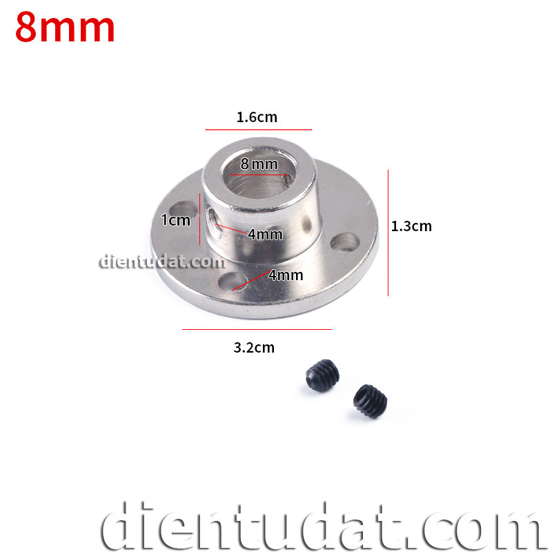 Khớp Nối Mặt Bích Kim Loại 8mm