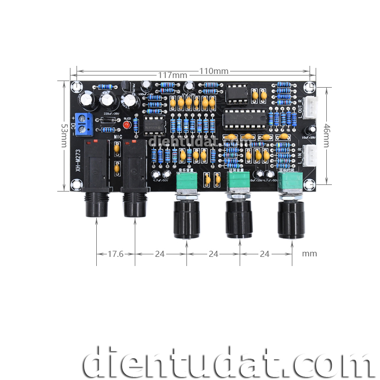 Mạch Karaoke Nguồn 12VDC - M273