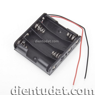 Hộp 4 Pin AA Có Dây - 4*AA
