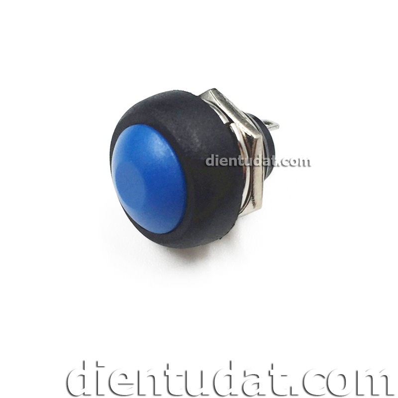 Nút Nhấn Reset 12mm - 250V 10A - Xanh Dương