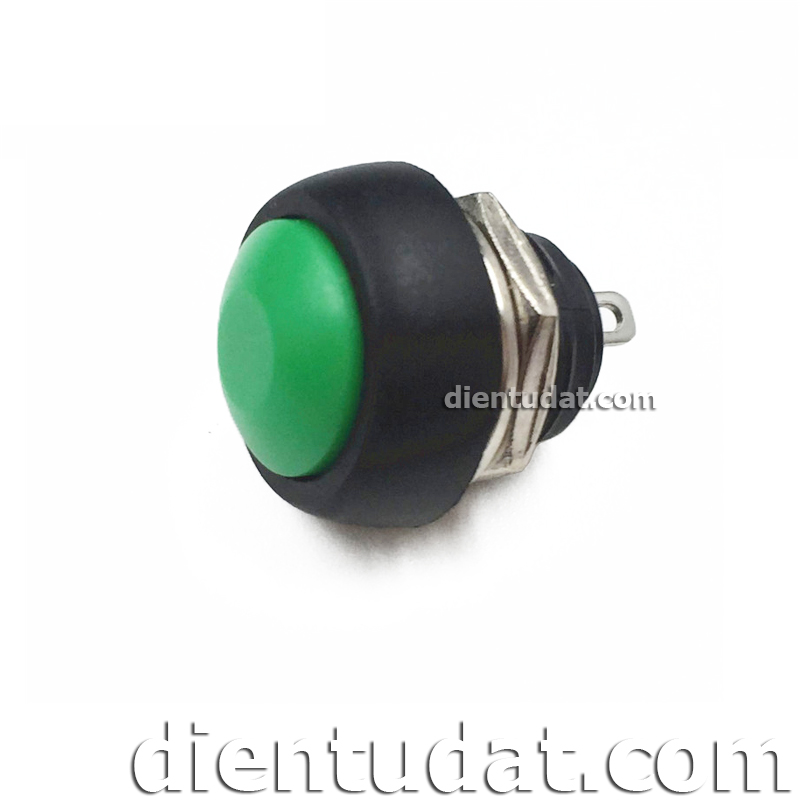 Nút Nhấn Reset 12mm - 250V 10A - Xanh Lá