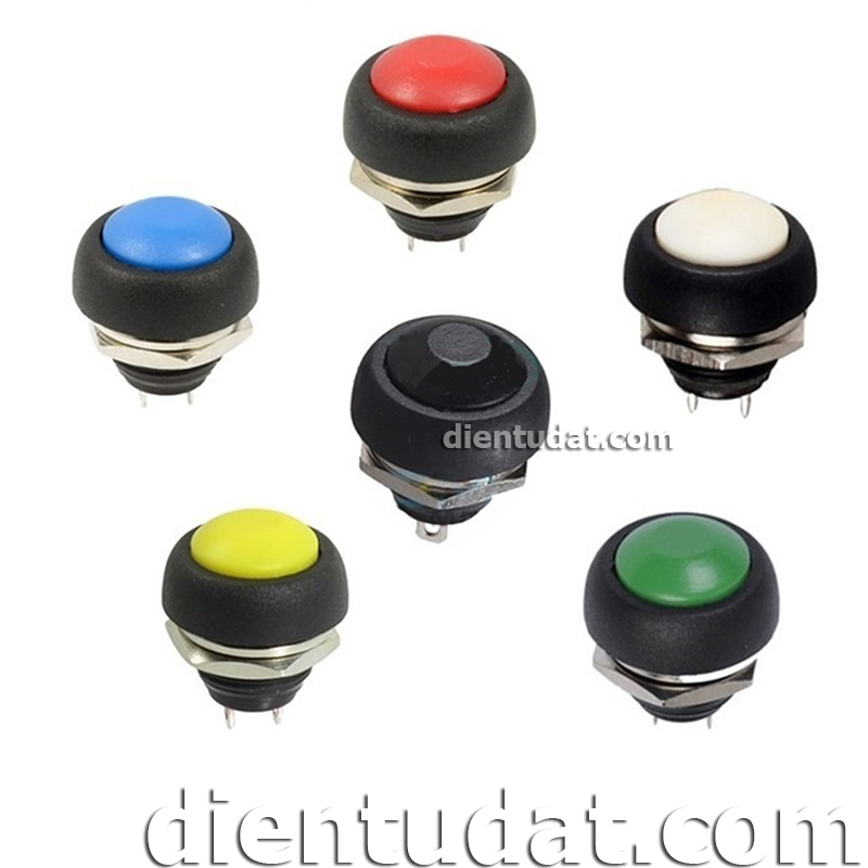 Nút Nhấn Reset 12mm - 250V 10A - Đỏ