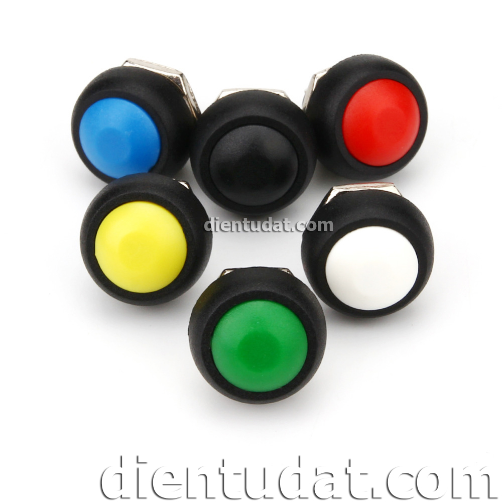 Nút Nhấn Reset 12mm - 250V 10A - Đỏ