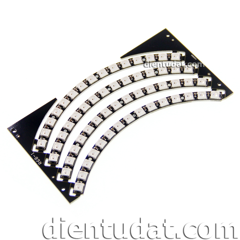 Vòng 60 LED RGB WS2812 5050 - 4*1/4 Vòng