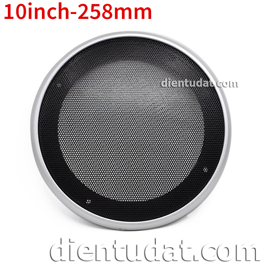 Khung Lưới Bảo Vệ Loa 10inch Tràn Viền - Bạc