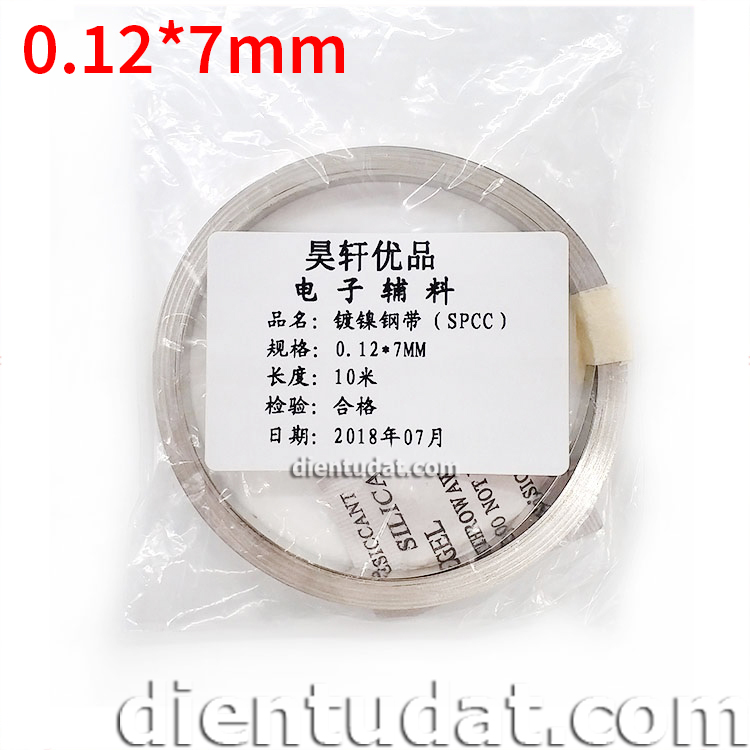 Kẽm Hàn Cell Pin 0.12*7mm - 10 Mét