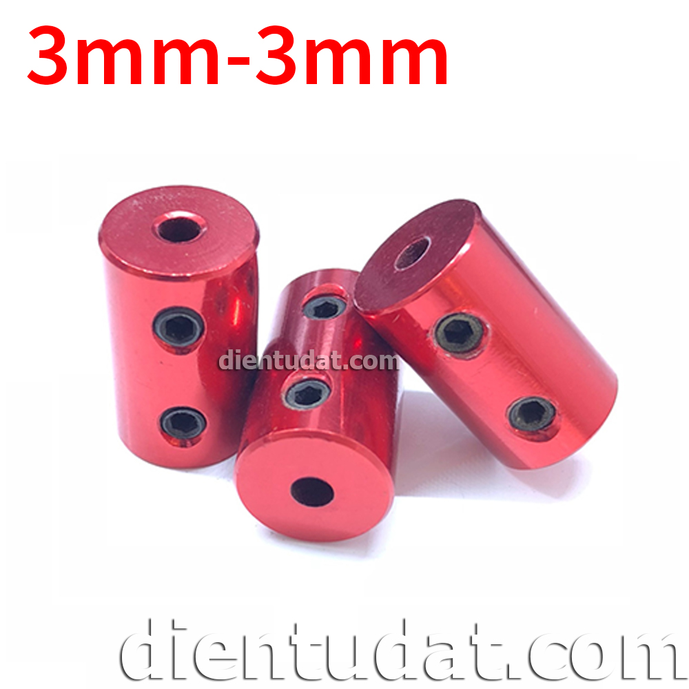 Khớp Nối Trục Màu Đỏ 3mm-3mm