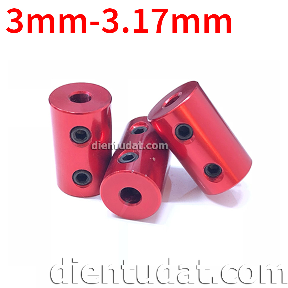 Khớp Nối Trục Màu Đỏ 3mm-3.17mm