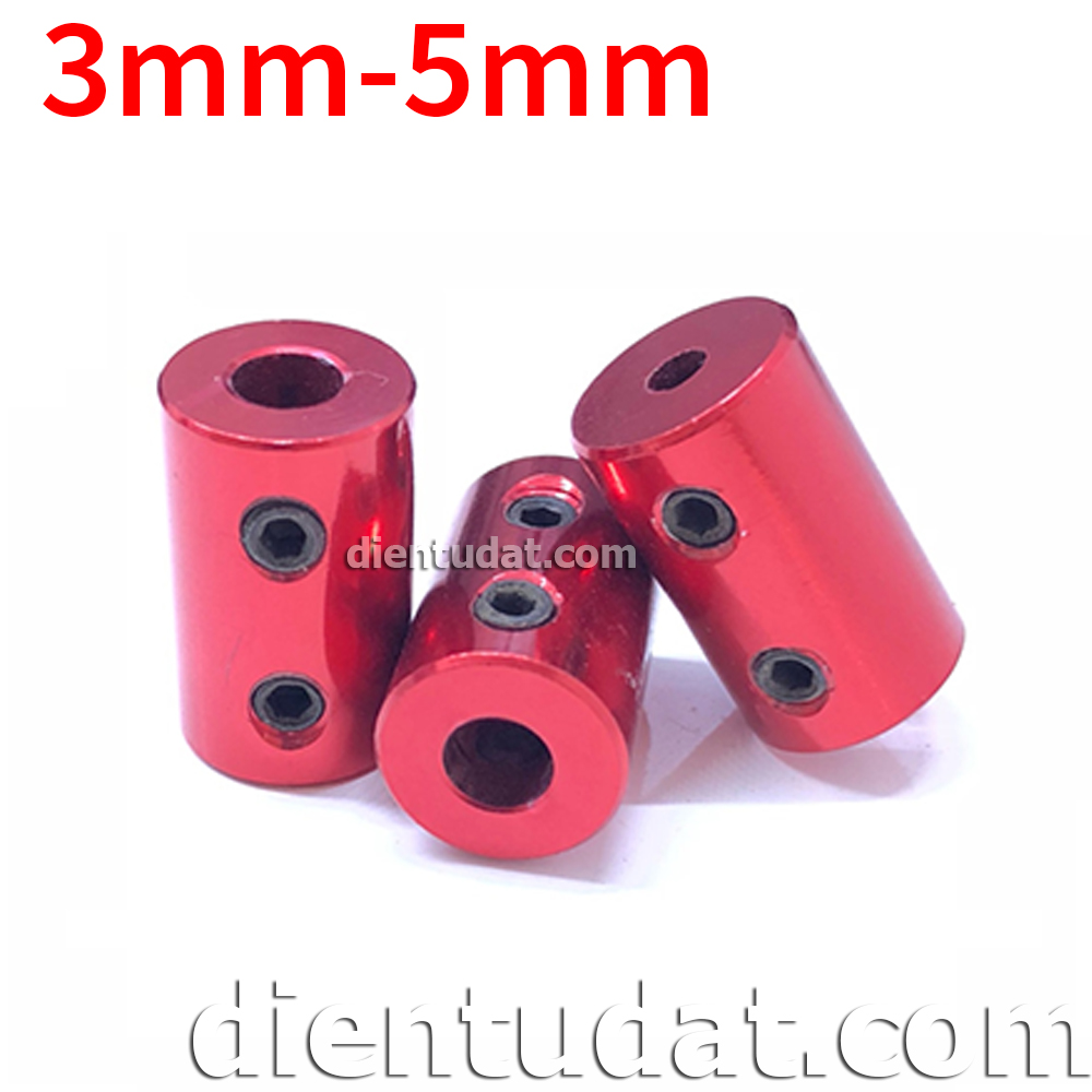 Khớp Nối Trục Màu Đỏ 3mm-5mm
