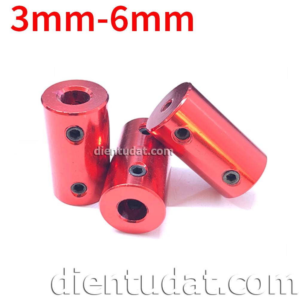 Khớp Nối Trục Màu Đỏ 3mm-6mm