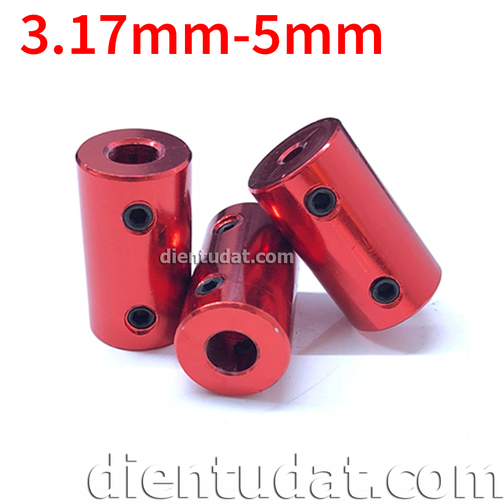 Khớp Nối Trục Màu Đỏ 3.17mm-5mm