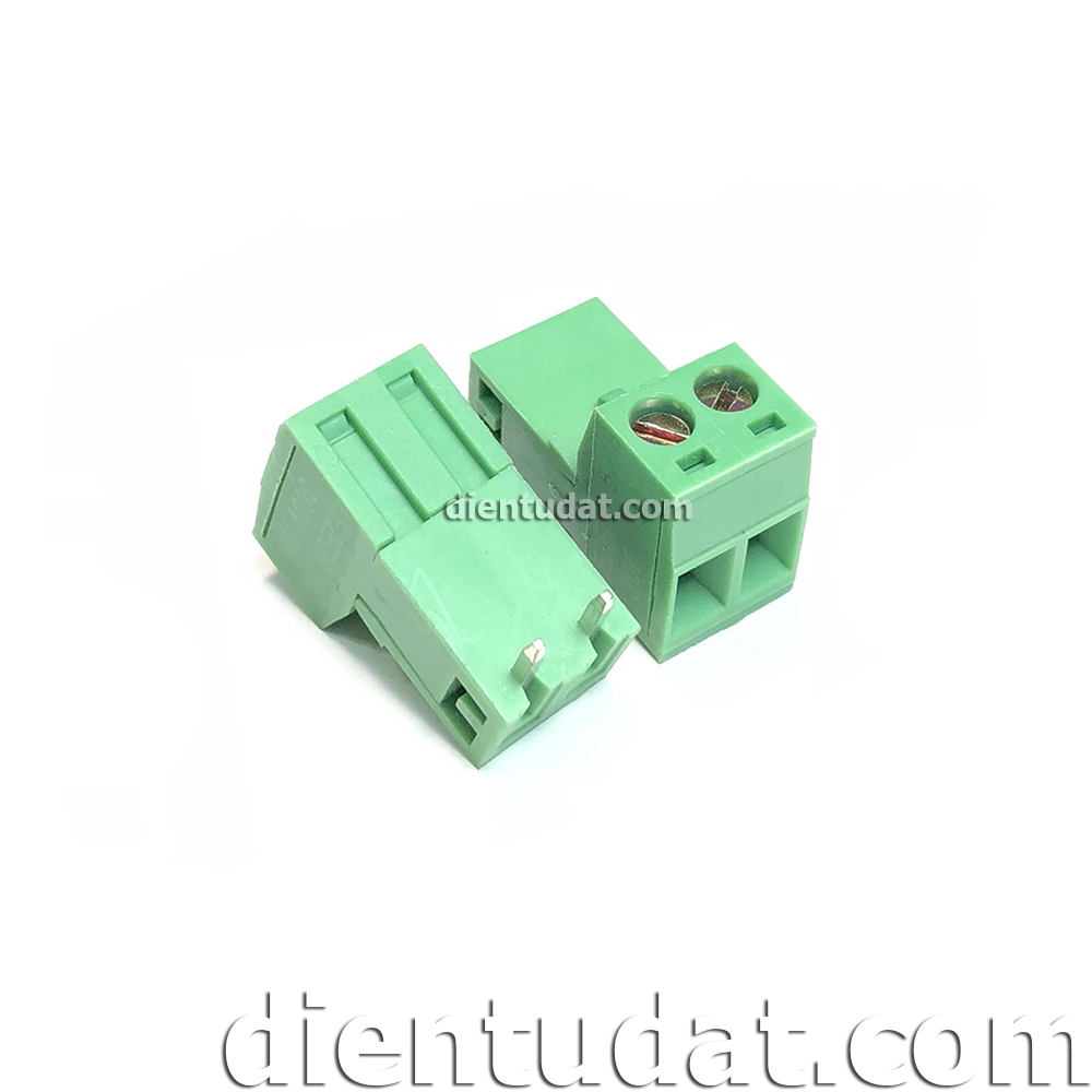 Cầu Nối Dây Domino 2 Pin 5.08mm-2P Chân Cong