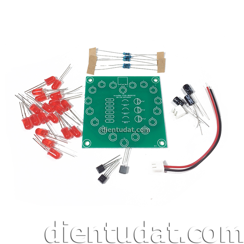 KIT DIY Mạch Led Trái Tim - Tự Táp